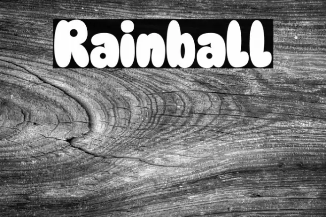 Rainball Font examples