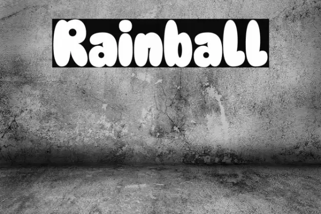 Rainball Font examples