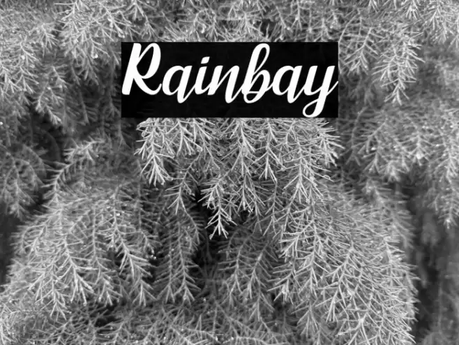 Rainbay Font examples