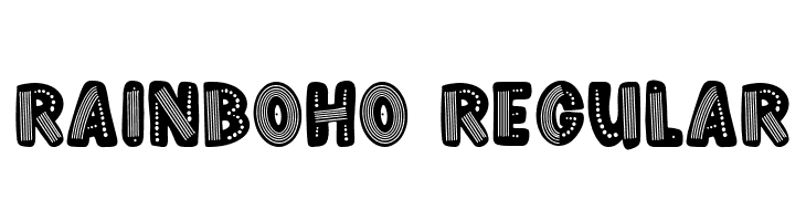 Rainboho Regular Шрифта