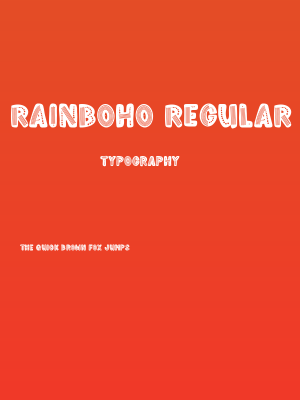 Rainboho Regular Poster