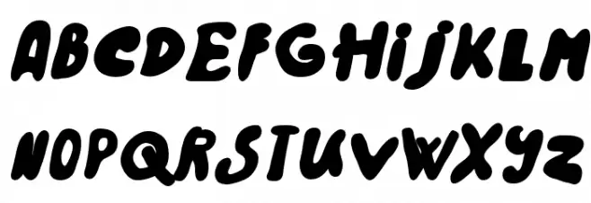 Rainbow 2000 Bold Italic خط أحرف كبيرة