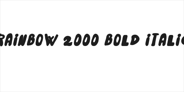 Rainbow 2000 Bold Italic Logo