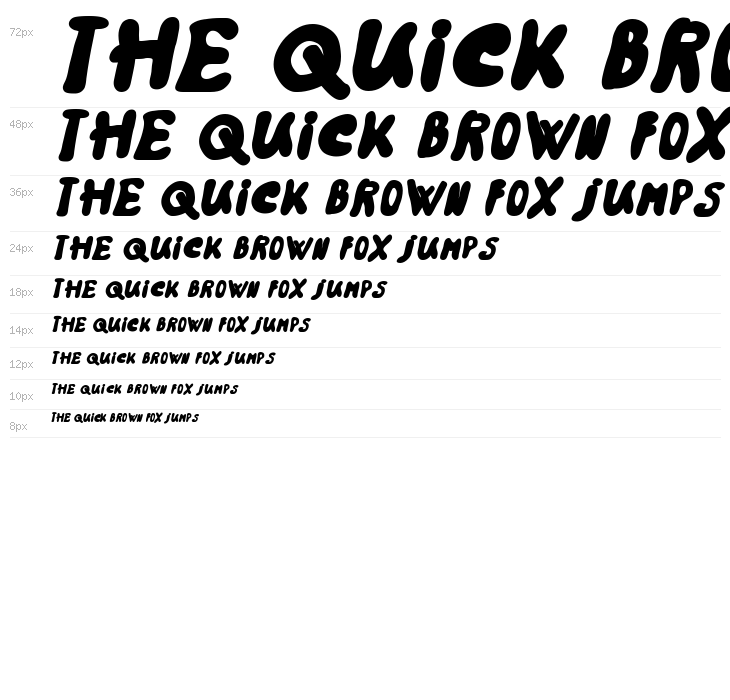 Rainbow 2000 Bold Italic Waterfall