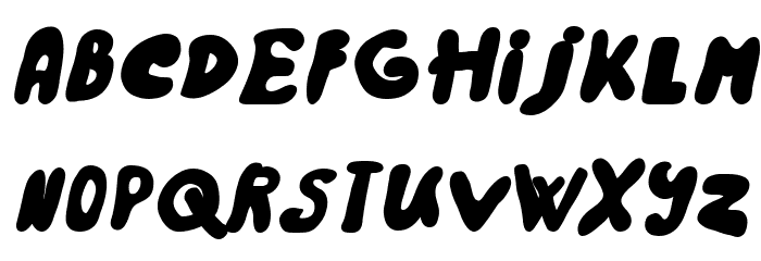 Rainbow 2000 Bold Italic Font LOWERCASE