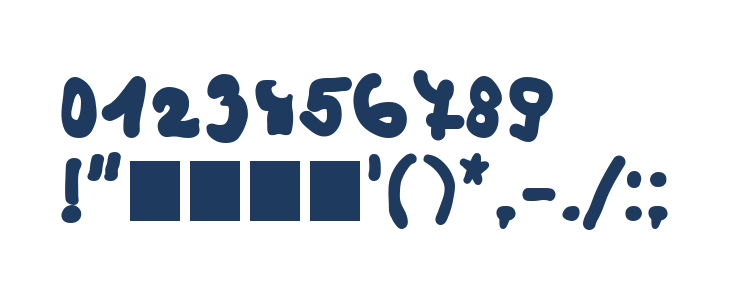 Rainbow 2000 Bold Other Characters