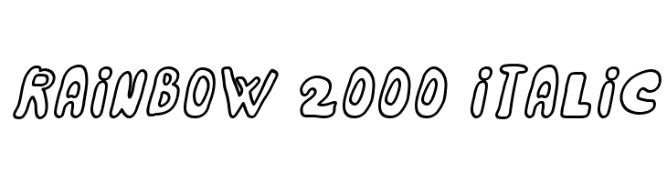 Rainbow 2000 Italic  baixar fontes gratis