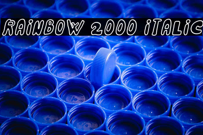 Rainbow 2000 Italic Example 1