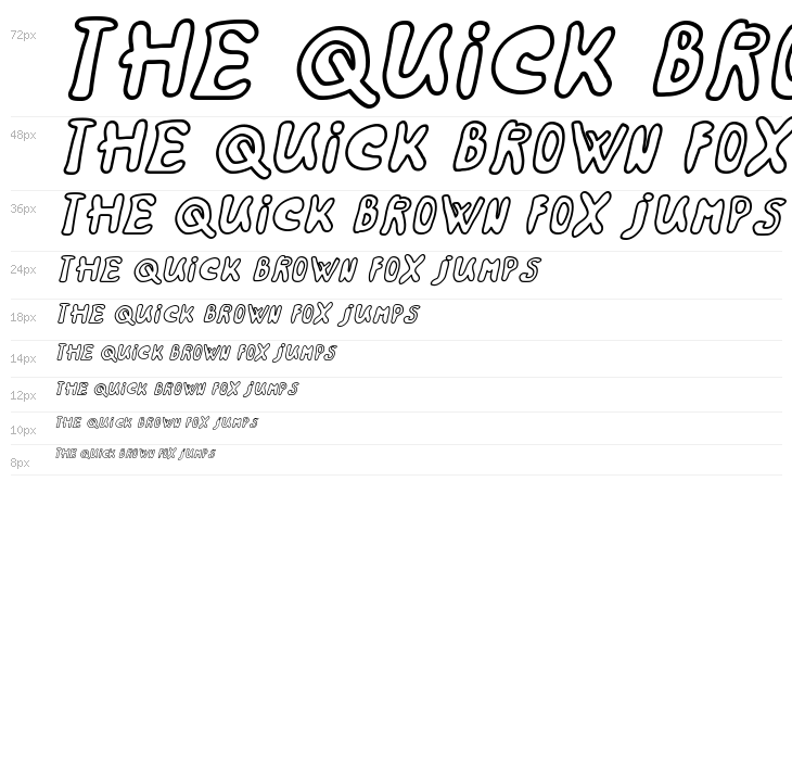 Rainbow 2000 Italic Waterfall