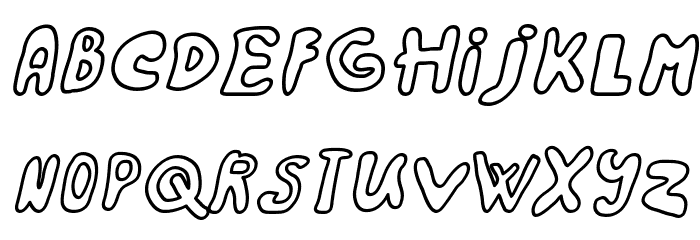 Rainbow 2000 Italic Font LOWERCASE