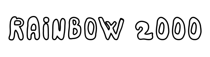 Rainbow 2000  Fuentes Gratis Descargar