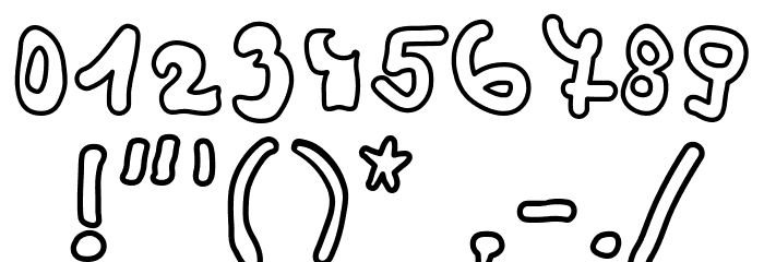 Rainbow 2000 Font OTHER CHARS