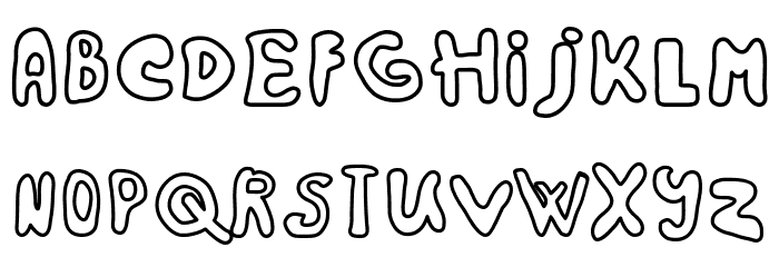 Rainbow 2000 Font LOWERCASE