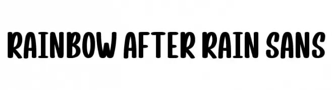 Rainbow After Rain Sans フリーフォントのダウンロード