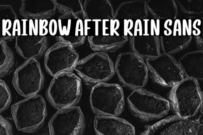 Rainbow After Rain Sans 字体 examples
