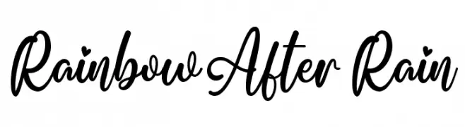Rainbow After Rain フリーフォントのダウンロード