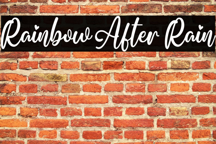 Rainbow After Rain Example 1