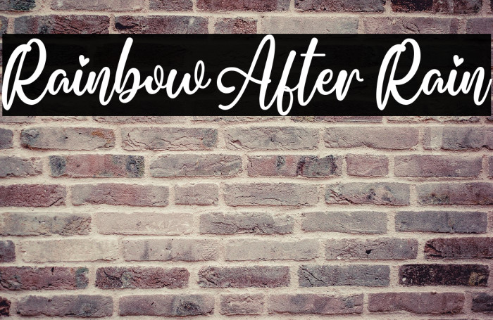 Rainbow After Rain Example 2