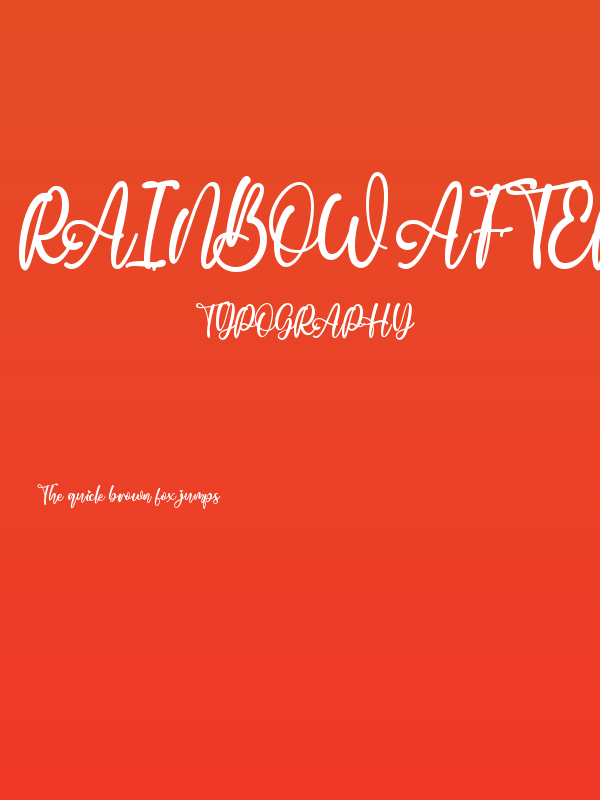 Rainbow After Rain Poster