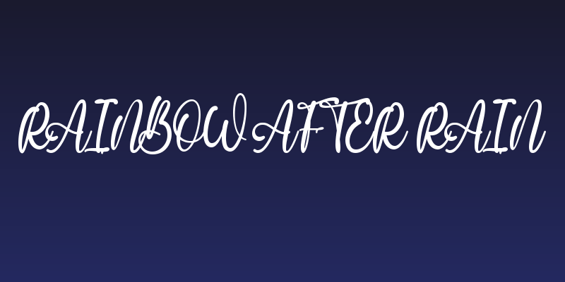 Rainbow After Rain Social Header