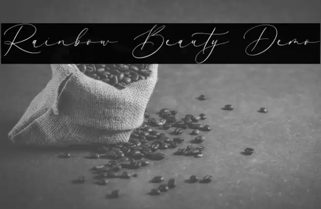 Rainbow Beauty Demo Font examples
