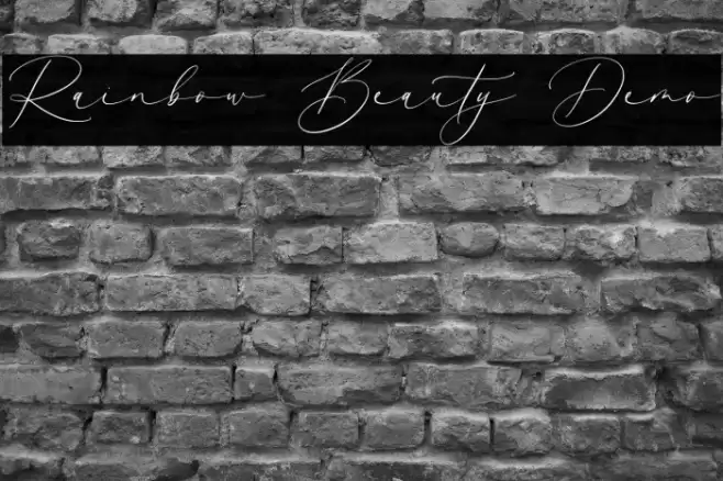 Rainbow Beauty Demo Font examples