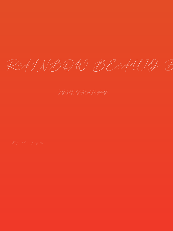 Rainbow Beauty Demo Poster