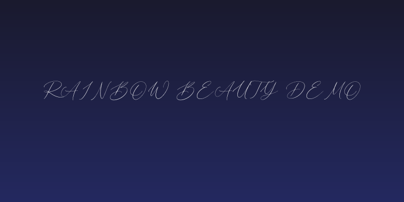 Rainbow Beauty Demo Social Header
