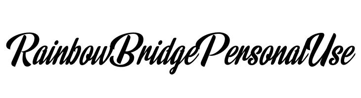 Rainbow Bridge Personal Use फ़ॉन्ट