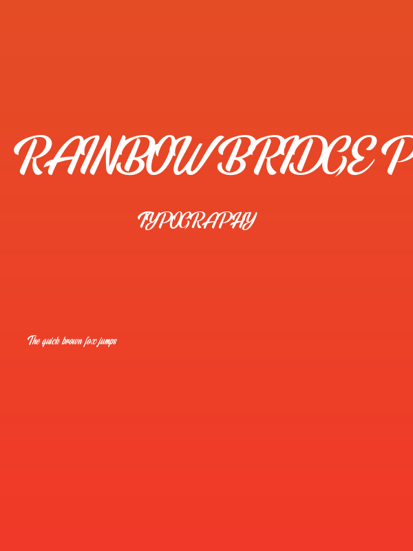 Rainbow Bridge Personal Use Poster