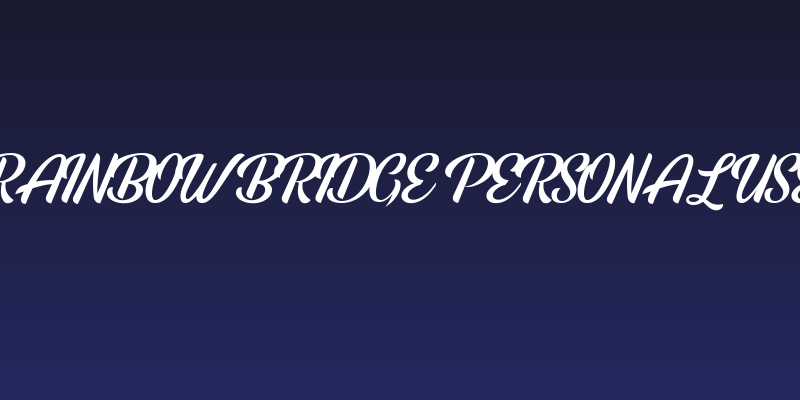 Rainbow Bridge Personal Use Social Header