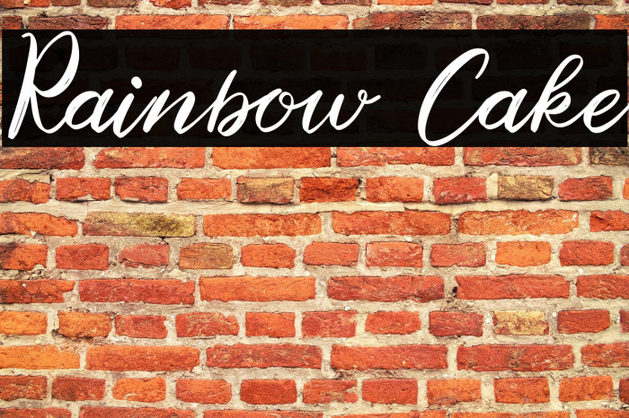 Rainbow Cake Example 1