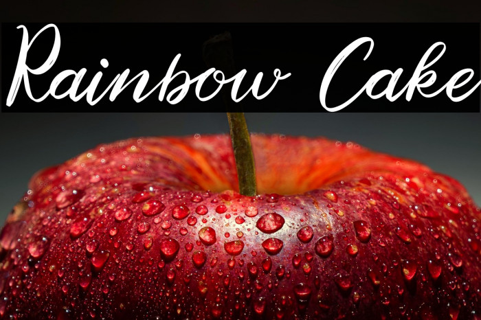 Rainbow Cake Example 2