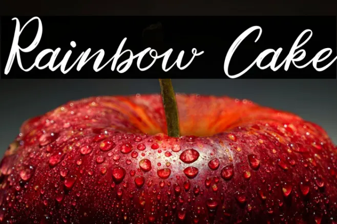 Rainbow Cake Example 2
