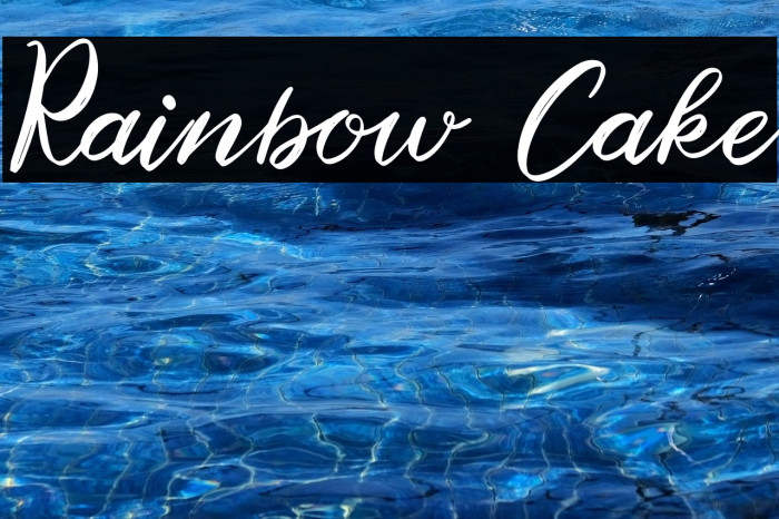 Rainbow Cake Example 3