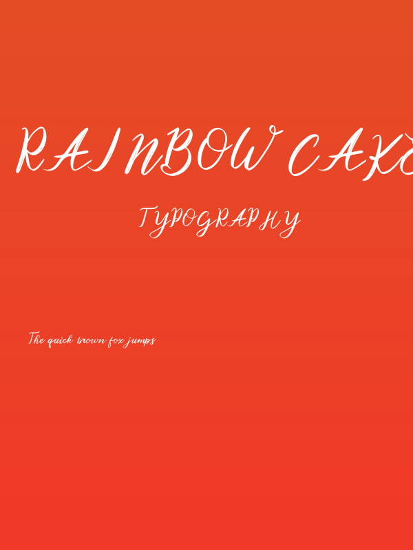 Rainbow Cake Poster