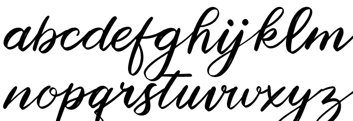 Rainbow Cake Font LOWERCASE