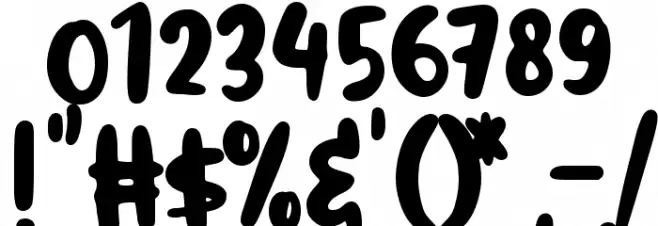 Rainbow Cakes Font OTHER CHARS