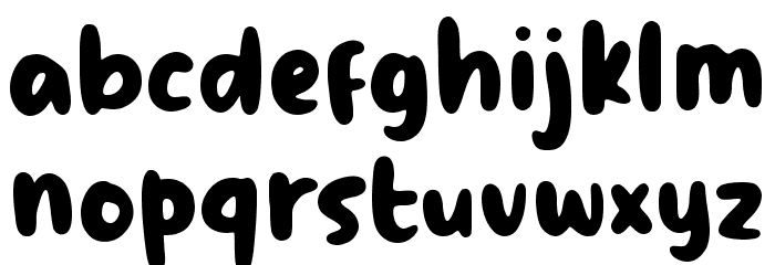 Rainbow Cakes Font LOWERCASE