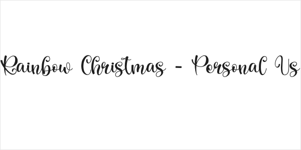 Rainbow Christmas - Personal Us Logo