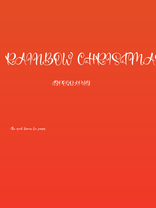 Rainbow Christmas - Personal Us Poster