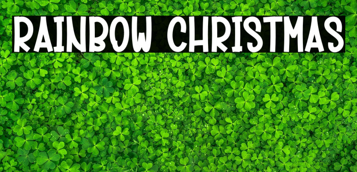 Rainbow Christmas Example 2