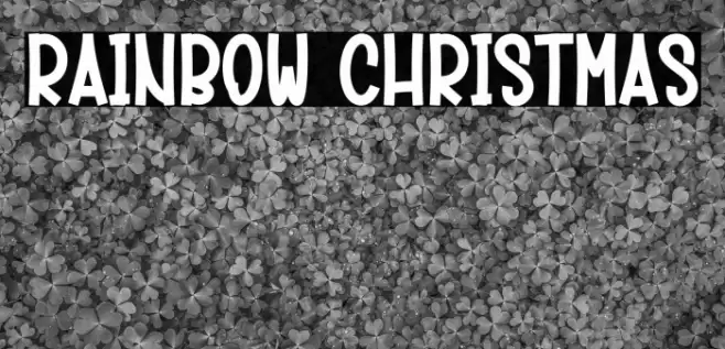 Rainbow Christmas 字体 examples
