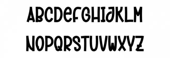 Rainbow Christmas 字体 小写
