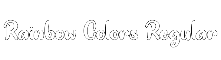 Rainbow Colors Regular Polices
