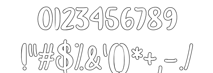 Rainbow Colors Regular Font OTHER CHARS