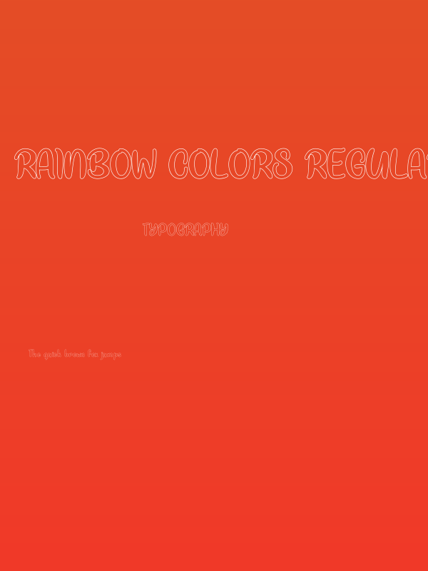 Rainbow Colors Regular Poster