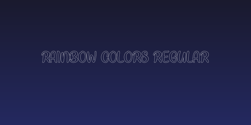 Rainbow Colors Regular Social Header