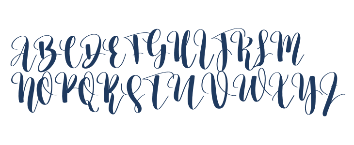 Rainbow December Uppercase