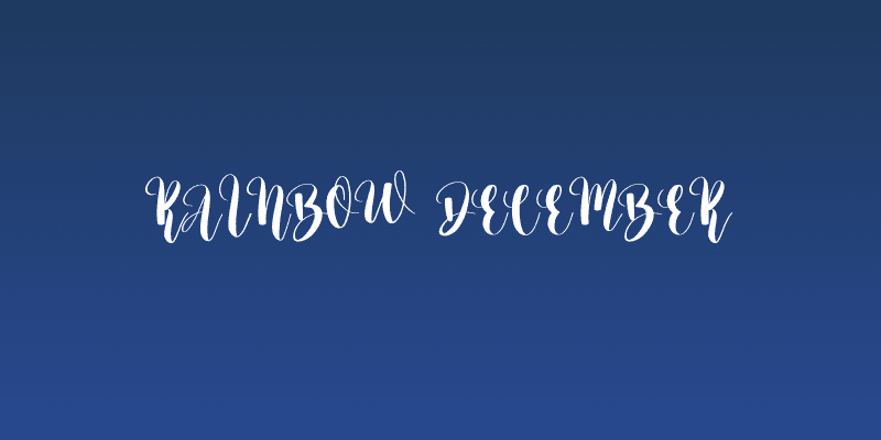 Rainbow December Social Header